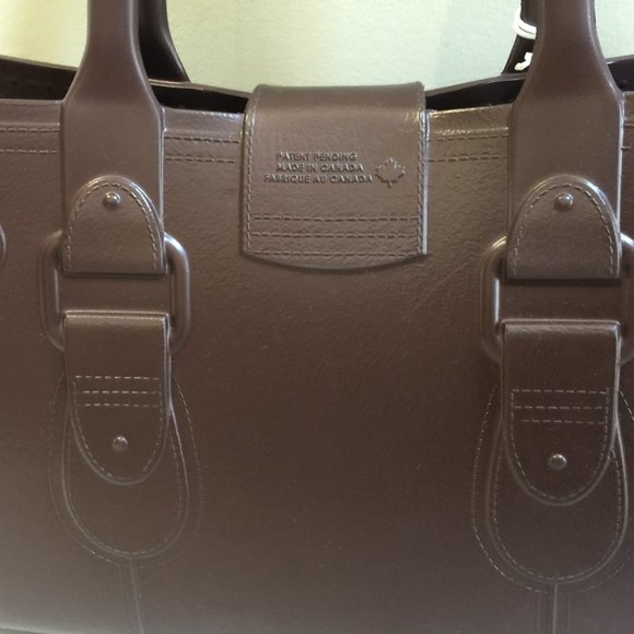 Great Bag Co. Rubber Purse Handbag Tote Smokey Quartz Designer - Picture 5 of 9